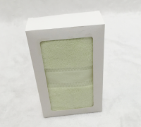 TWLP017  Custom paper towel box  custom towel gift box  design face towel gift box  towel box manufacturer back view